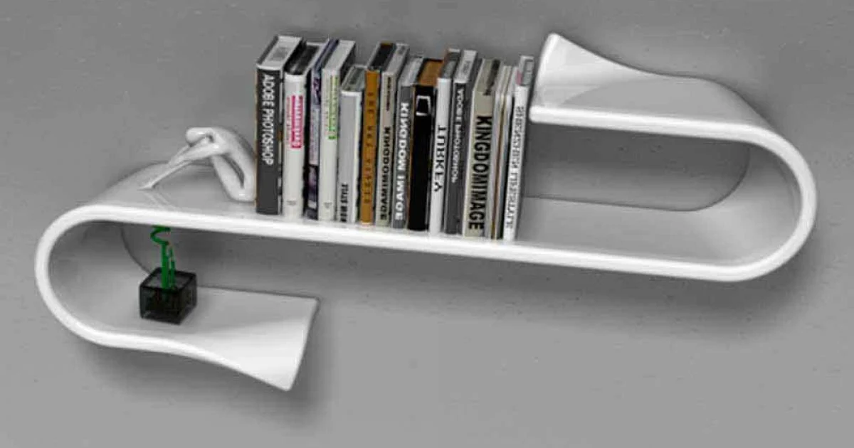 Mensola design moderno Waveshelf Viadurini Design Made in Italy