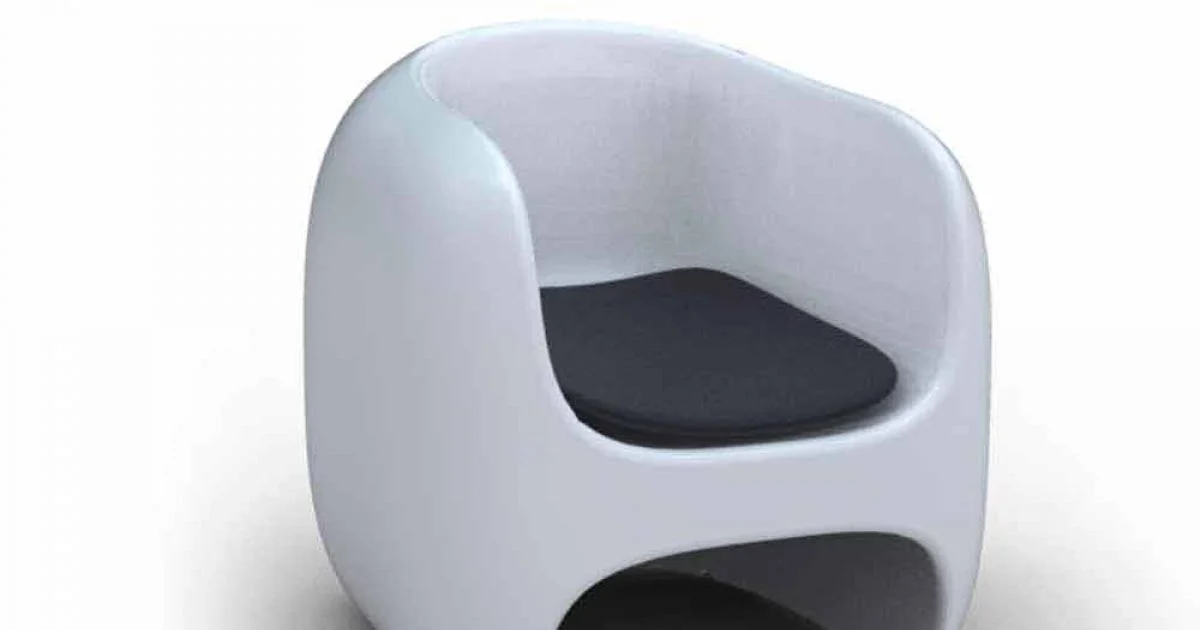 Poltrona Design Moderno Apple Made in Italy