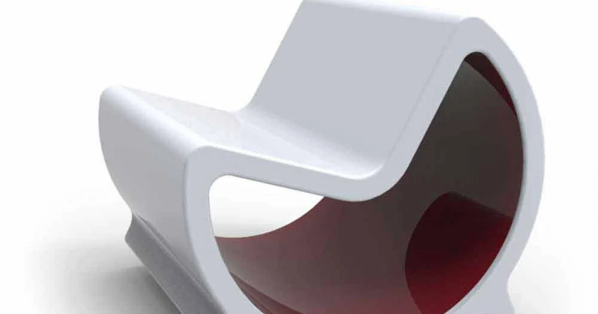 Divano Dondolo 2 Posti Design Moon Made in Italy