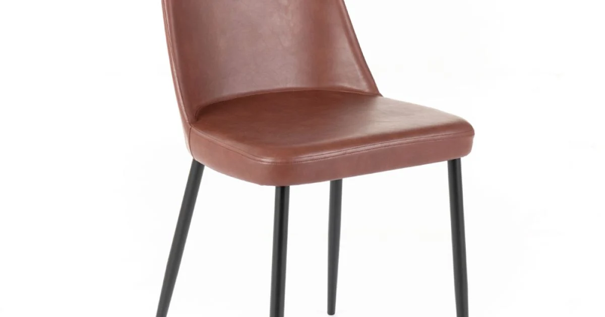 4 Sedie da Interno in Soft-touch di Diversi Colori e Gambe in Metallo - Hugo