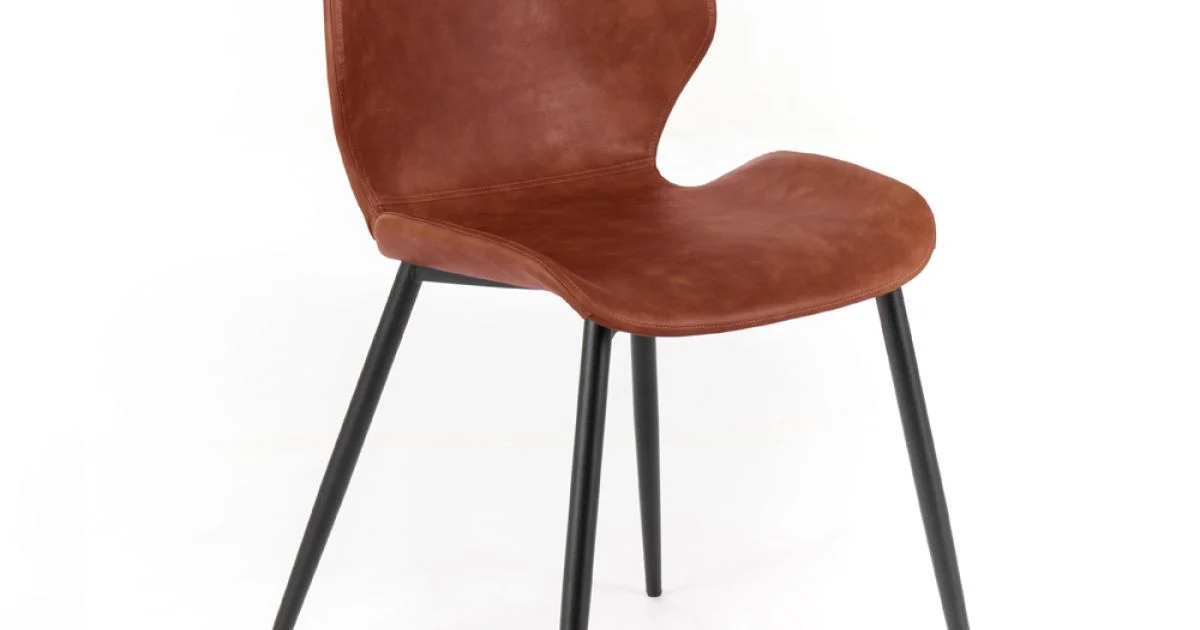 4 Sedie da Soggiorno in Soft-touch di Diversi Colori e Gambe in Metallo - Spritz