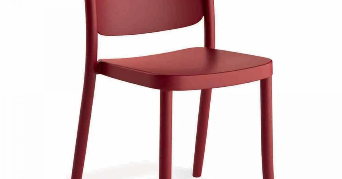 4 Sedie Moderne da Esterno Impilabili in Polipropilene Made in Italy - Bernetta