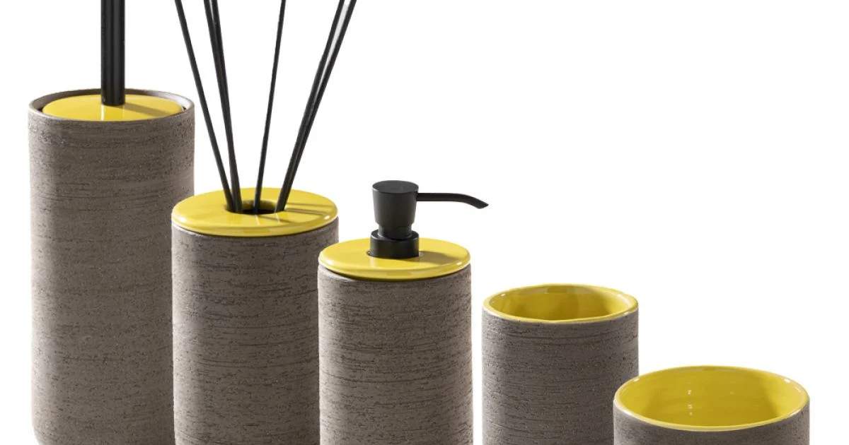 Accessori Bagno in Argilla Smaltata Realizzati a Mano in Italia - Antonella