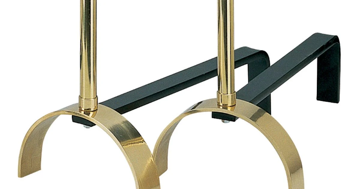 Alari per il Camino in Diverse Finiture Altezza 25 cm Made in Italy - Rinoceronte