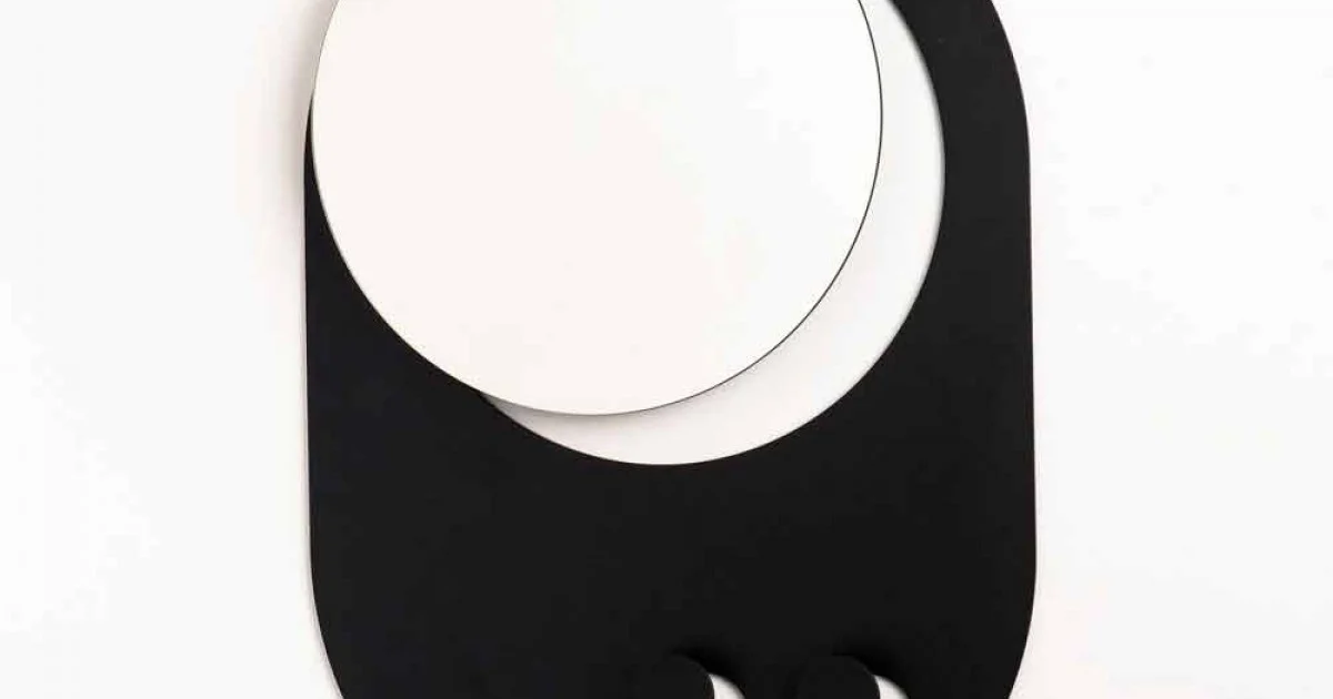 Appendiabiti da Parete Moderno in Acciaio con Specchio Made in Italy - Pilippo