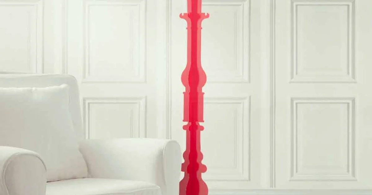 Appendiabiti da terra di design Barokko by Mabele, artigianato Made in Italy