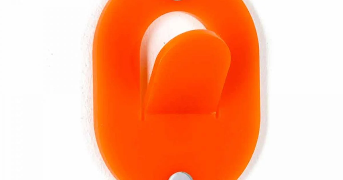 Appendino da Parete in Plexiglass Colorato 5 Pezzi Design a Clip - Freddie