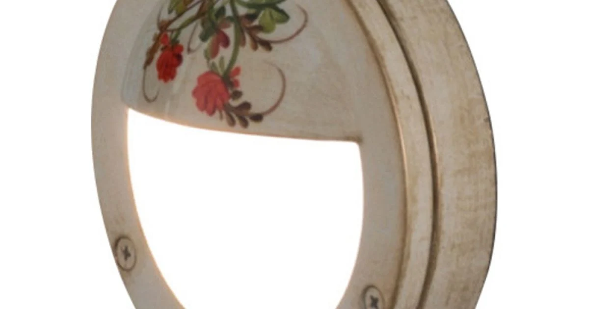 Applique a Muro da Esterno Tonda in Alluminio Dipinto a Mano - Brindisi