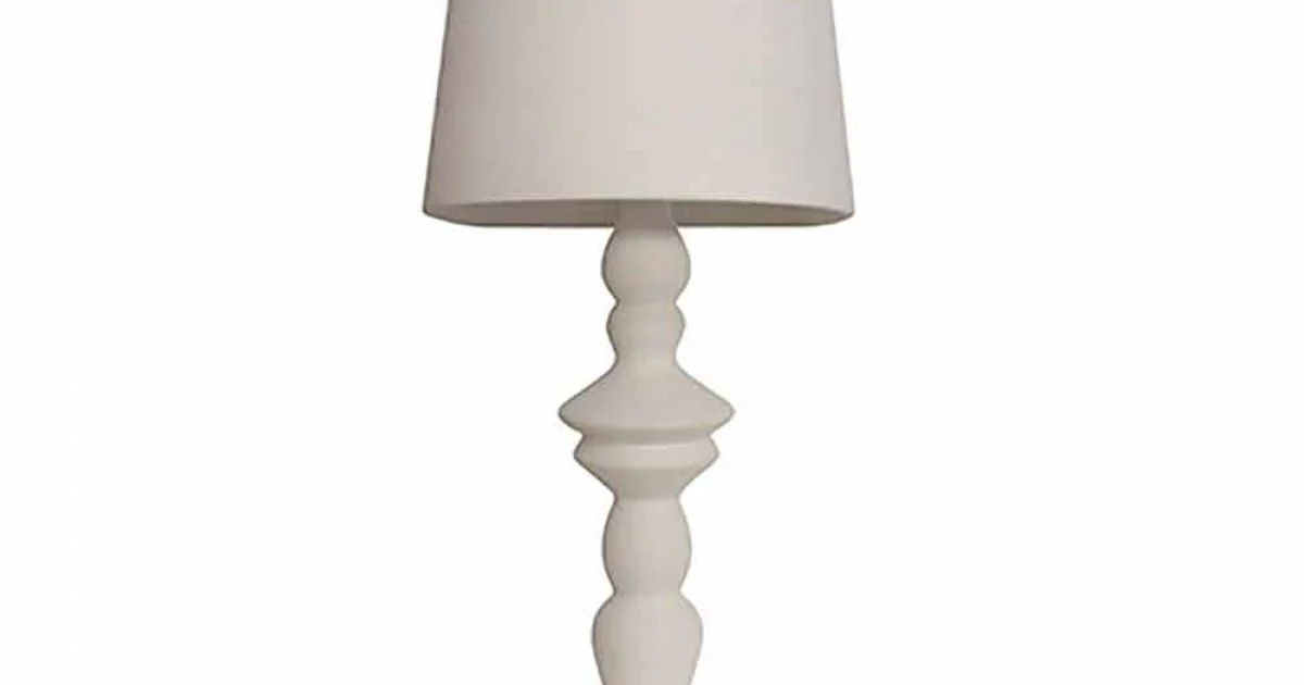 Applique a Parete in Ceramica Verniciabile con Paralume Design Moderno - Cadabra
