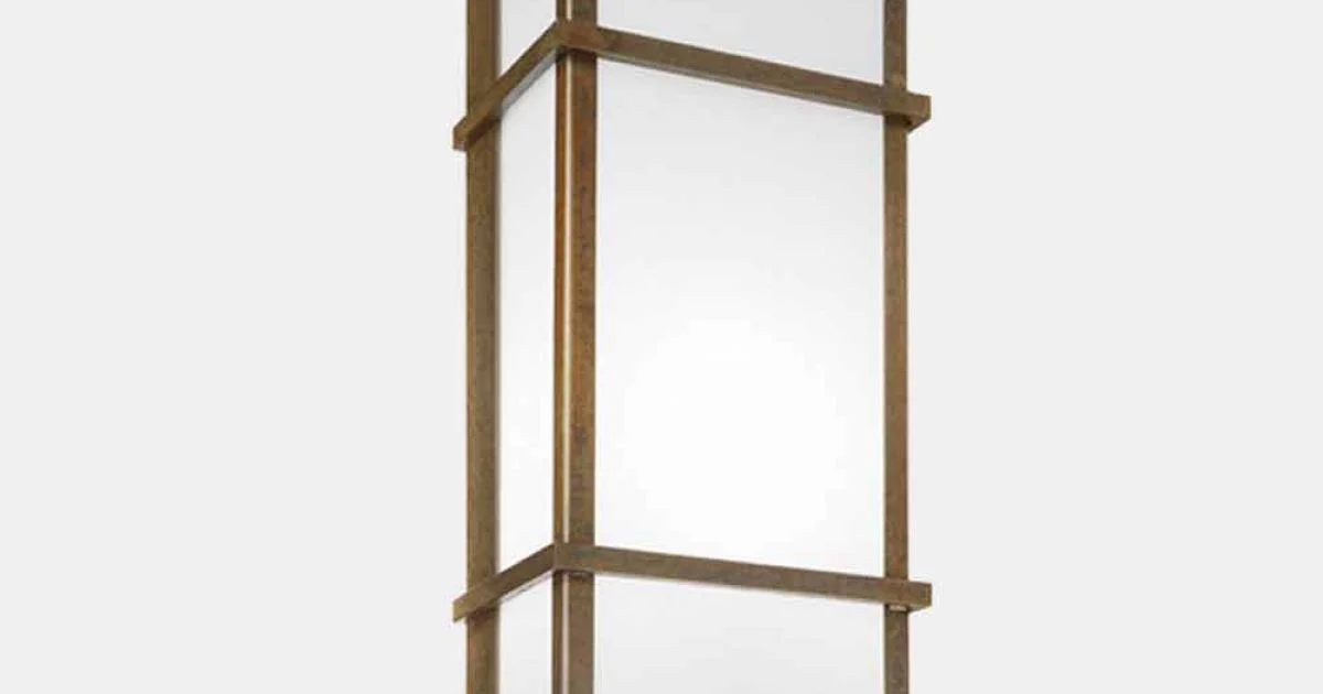 Applique a Parete Vintage a 2 LED in Ottone e Plexiglass - Quadro by Il Fanale