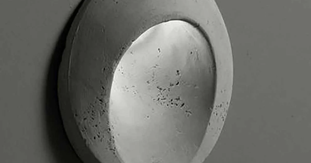 Applique da esterno ovale, in terracotta colorata Oval - Toscot