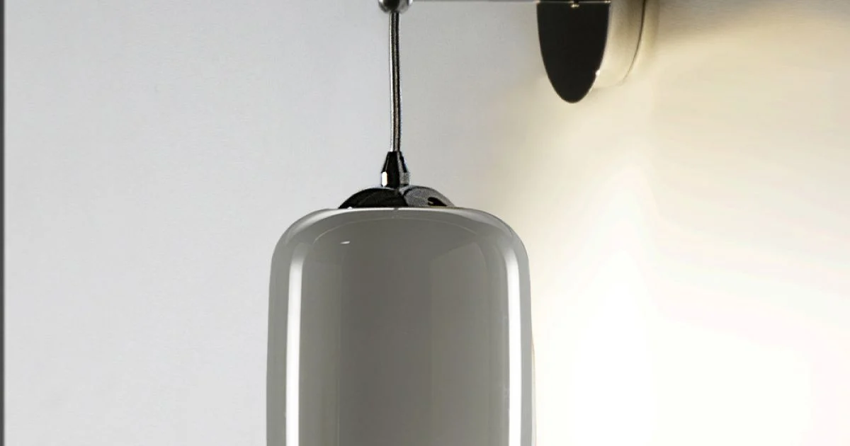 Applique da Parete Artigianale in Vetro di Venezia Soffiato 16 cm - Bambù