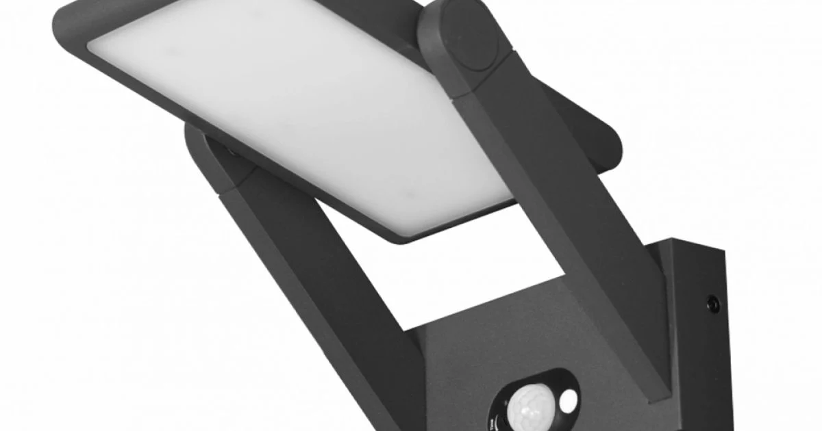 Applique Faretto Led Solare in Alluminio Bianco o Nero con Sensore - Hugo