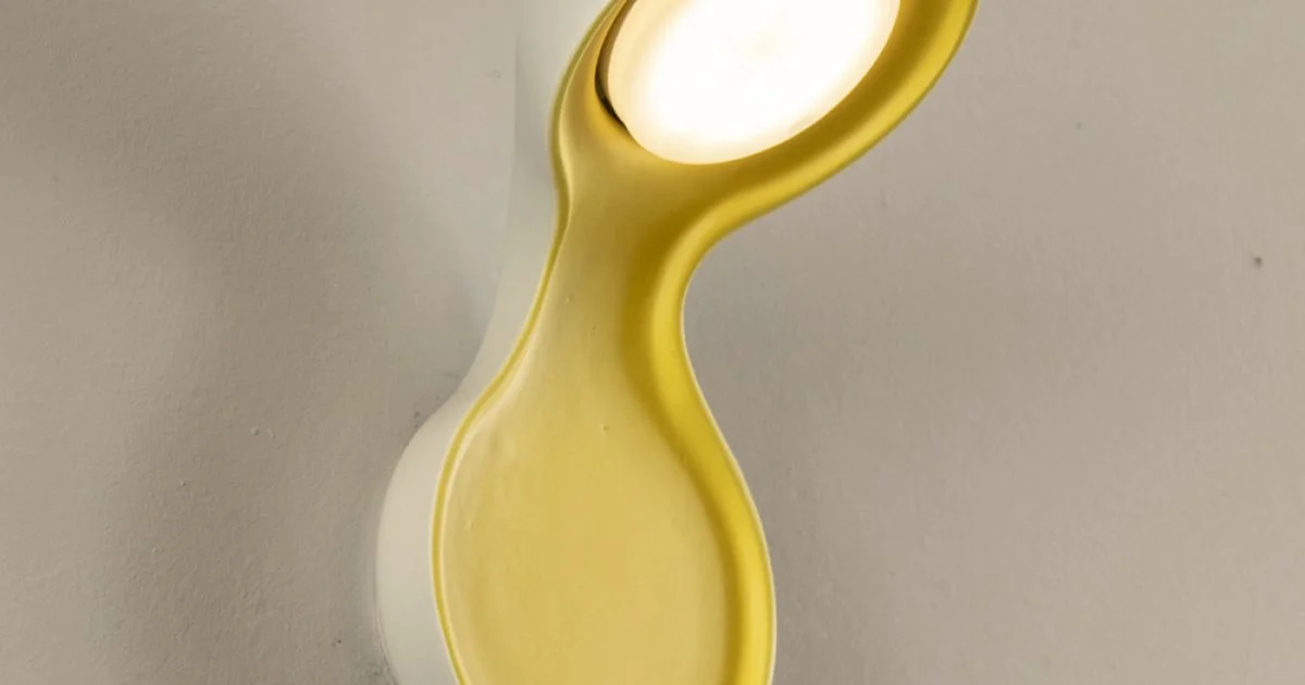 Applique in Ceramica e Alluminio Realizzata a Mano in Italia - Toscot Clover