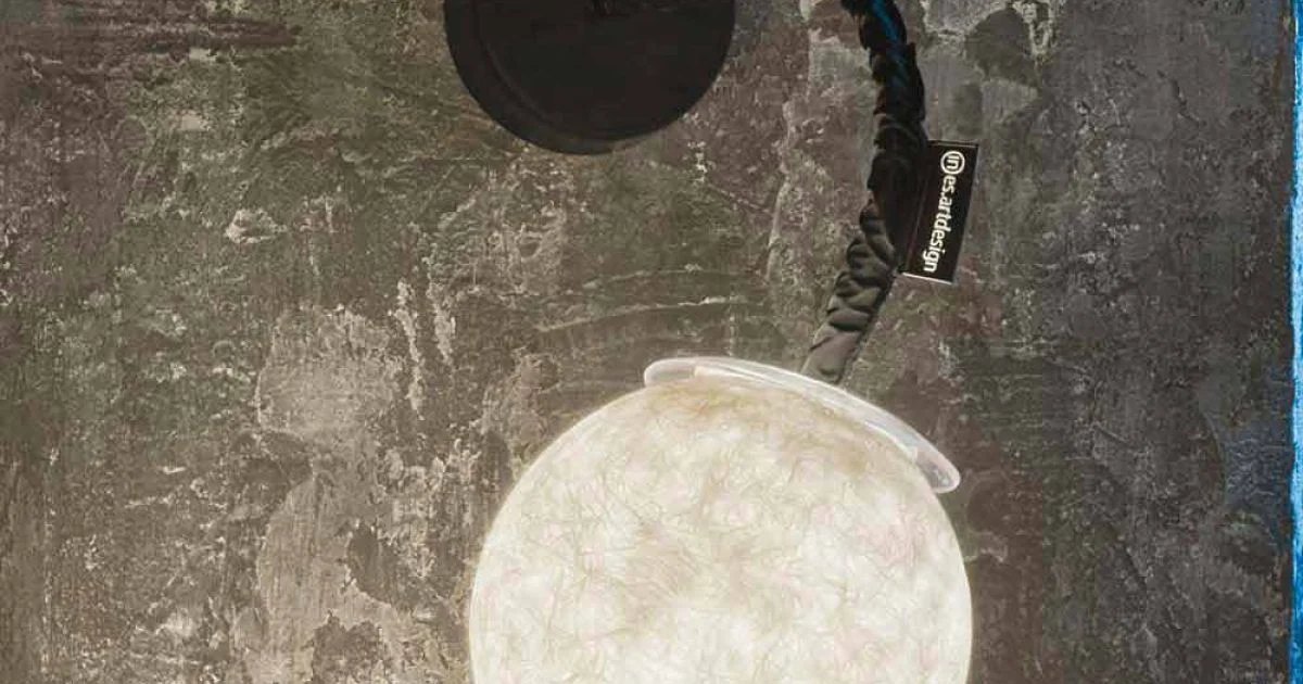 Applique moderna a muro In-es.artdesign Micro Luna Applique in nebulite