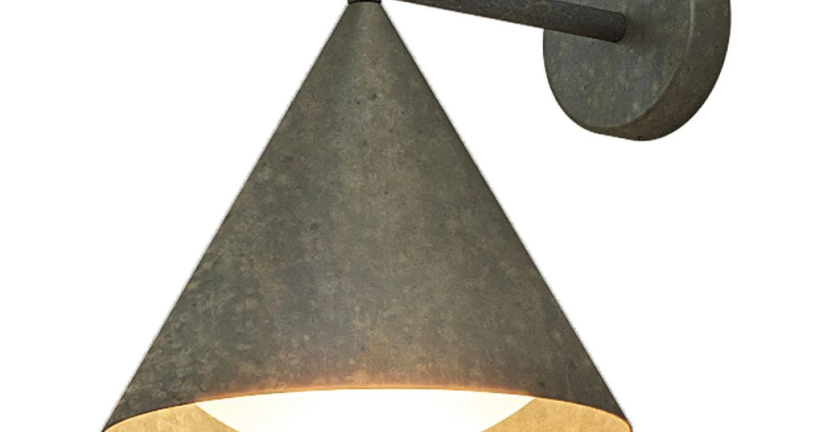 Applique Murale da Esterno in Ottone e Vetro Made in Italy - Pioggia