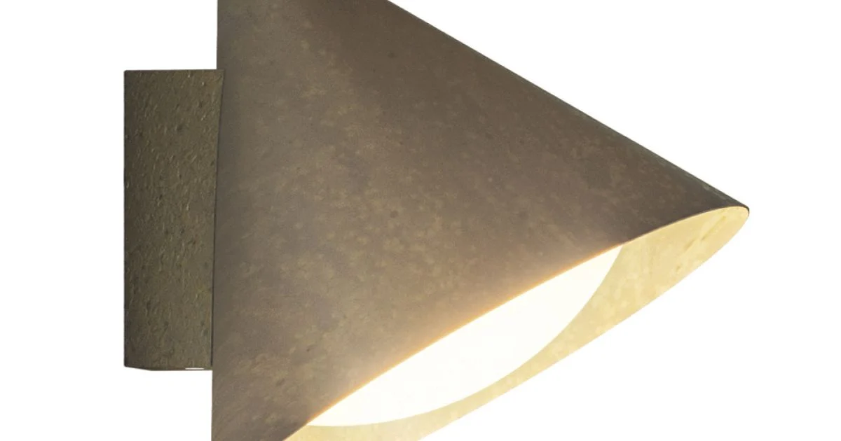 Applique Murale da Esterno in Vetro e Ottone Made in Italy - Pioggia