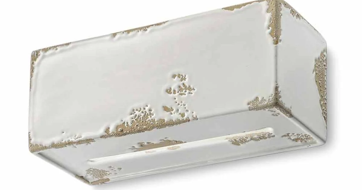 Applique retro in ceramica artigianale Ferroluce