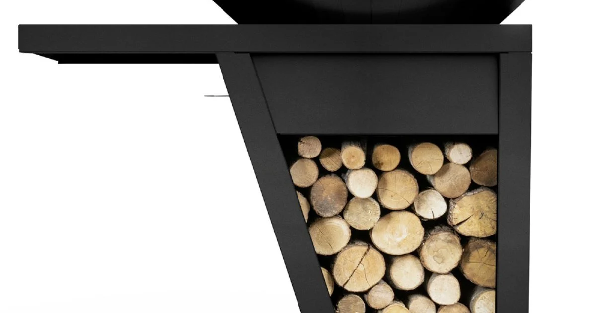 Barbecue a Legna da Giardino con Piano Lavoro e Piastra per Cottura - Giorgione