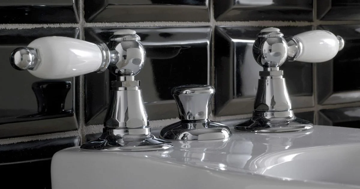 Batteria Bidet 3 Fori con Erogazione Interna in Ottone Made in Italy- Noriana