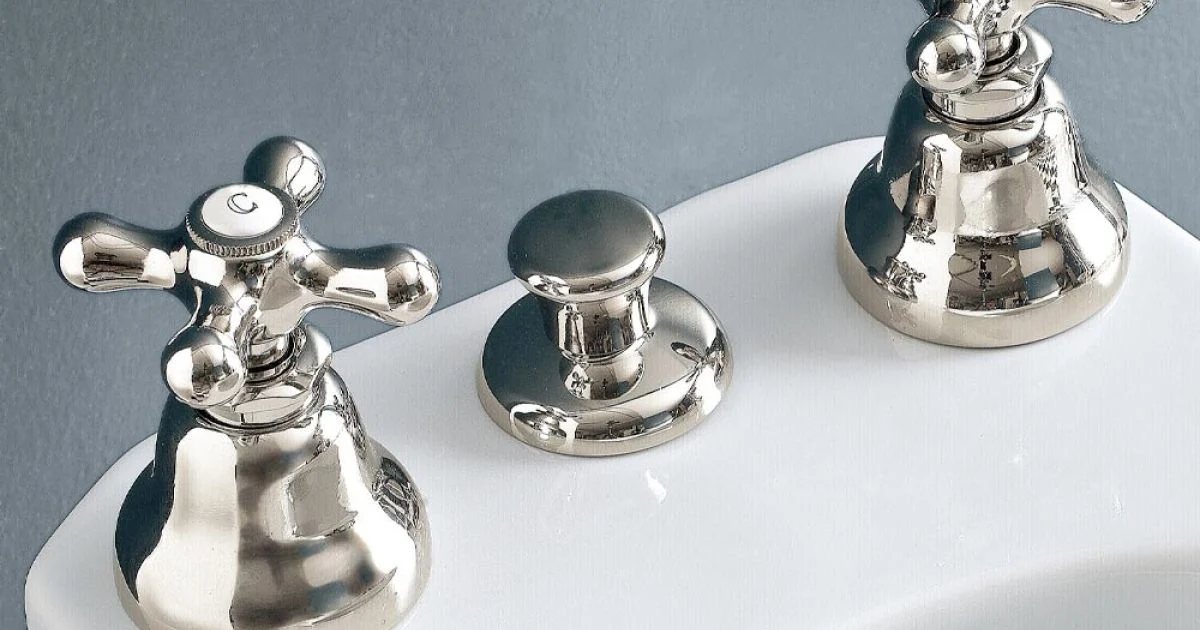 Batteria Bidet 3 Fori Scarico Erogazione Interna Ottone Artigianale - Ercolina