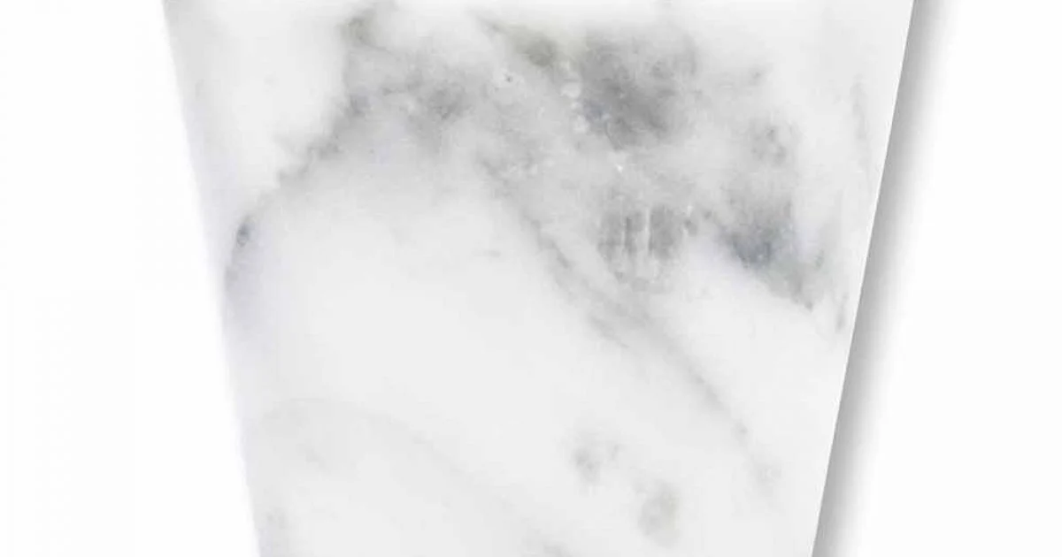 Bicchiere Grappa di Design in Marmo Bianco di Carrara Made in Italy - Fergie