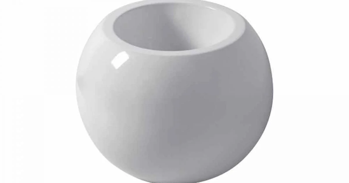 Bidet da Terra a Forma di Sfera in Ceramica Colorata Fanna