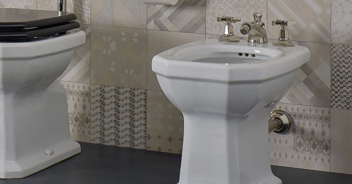 Bidet da Terra Bianco in Ceramica Stile Vintage Made in Italy - Nausica