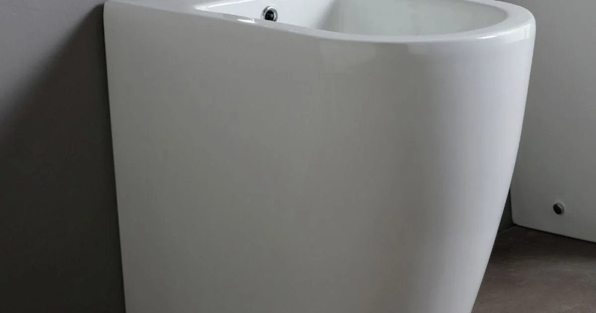 Bidet Monoforo con Scarico Traslato in Ceramica dal Design Moderno - Oleandro