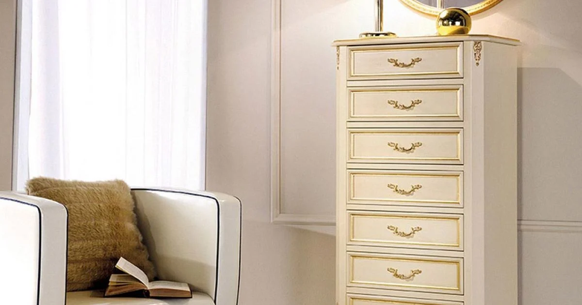 Cassettiera Stile Classico in Legno 7 o 5 Cassetti Made in Italy - Richard