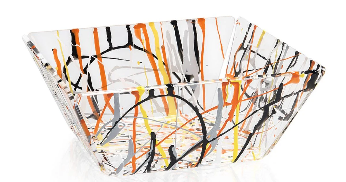 Cestino Portapane Plexiglass Multicolor Design Made in Italy - Multibread