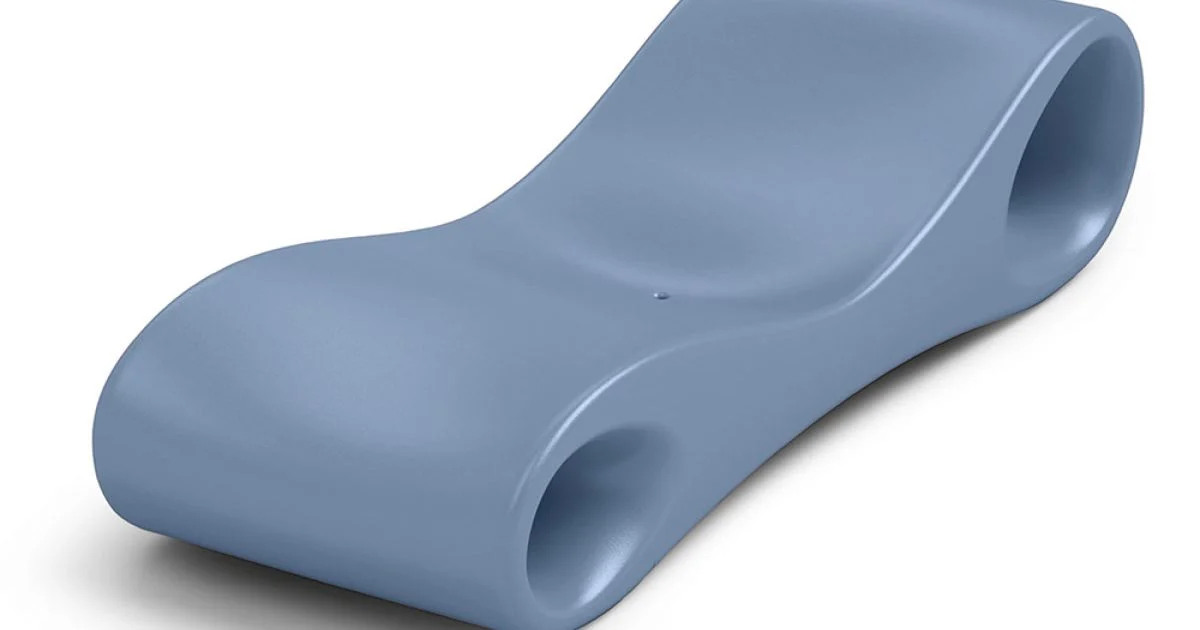 Chaise Longue da Giardino in Polietilene Colorato Made in Italy - Flores
