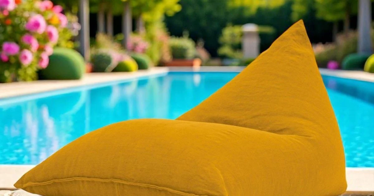 Chaise Longue per il Giardino in Tessuto Outdoor Color Zafferano - Maestrale