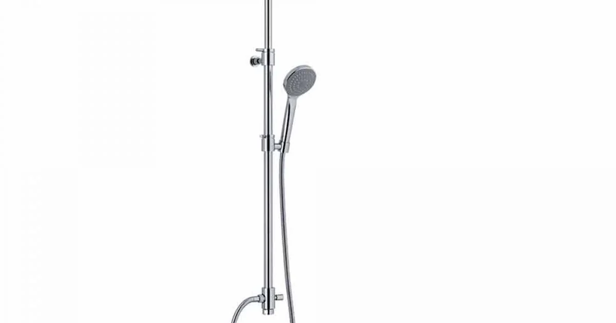 Colonna Doccia con Deviatore e Soffione Quadrato Made in Italy - Silver