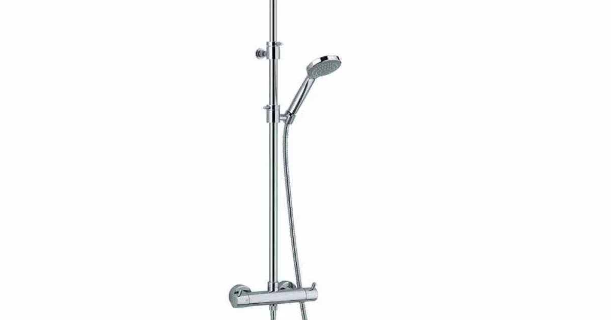 Colonna Doccia con Deviatore Integrato in Ottone Cromato Made in Italy - Griso