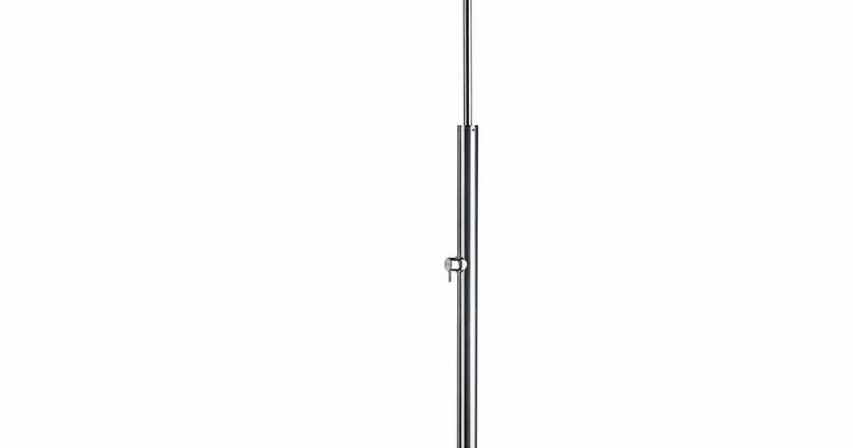 Colonna Doccia Esterna in Acciaio Cromato con Miscelatore Made in Italy - Norton