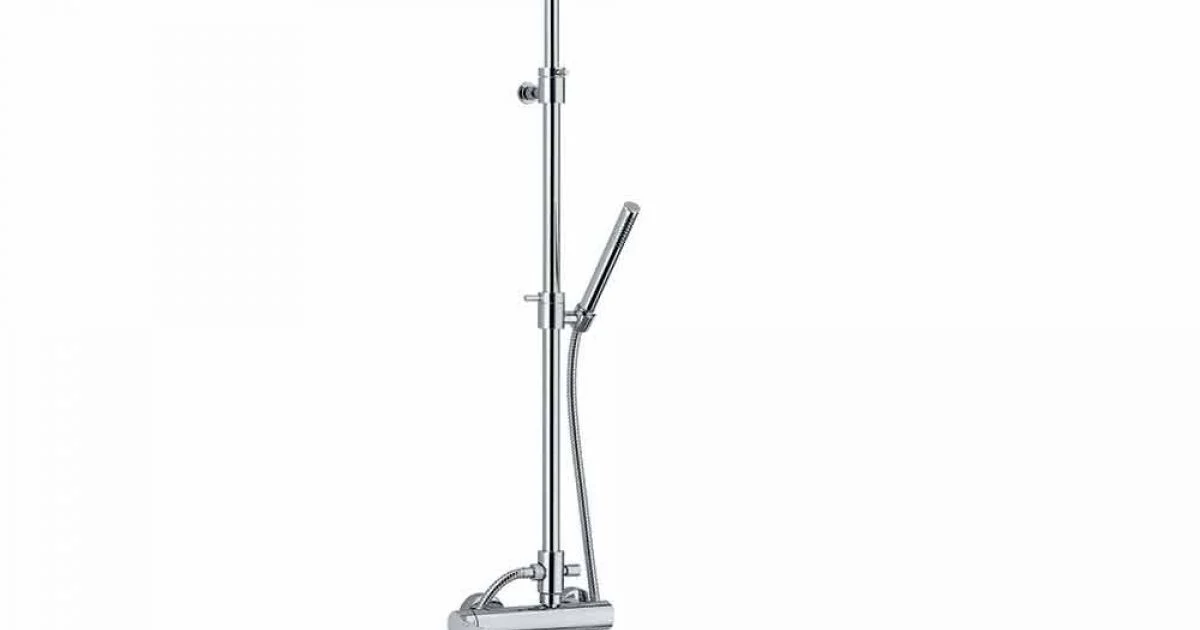 Colonna Doccia in Ottone con Soffione e Doccia in ABS Made in Italy - Padula