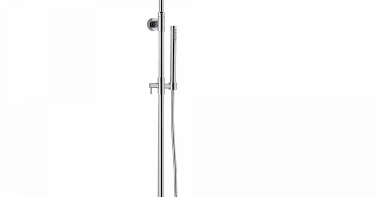 Colonna Doccia in Ottone Cromato con Doccetta in Abs Made in Italy - Selvio