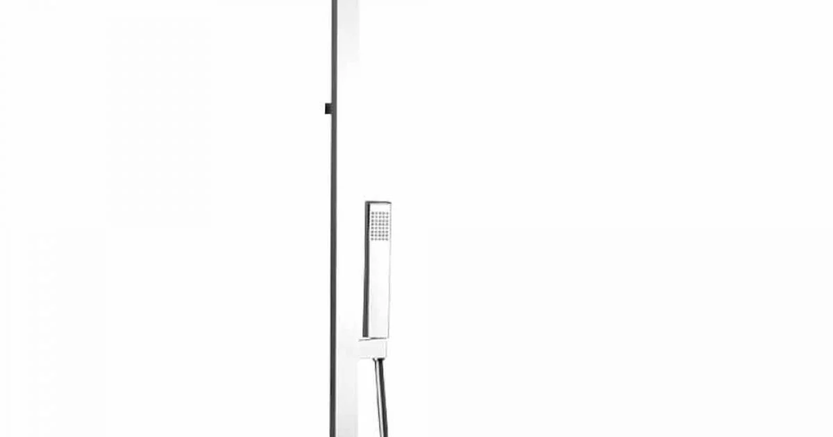 Colonna Doccia in Ottone Cromato con Soffione in Acciaio Made in Italy - Marlo