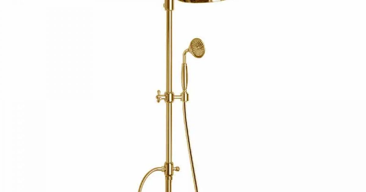 Colonna Doccia Orientabile in Ottone con Gruppo Vasca Made in Italy - Fedrio