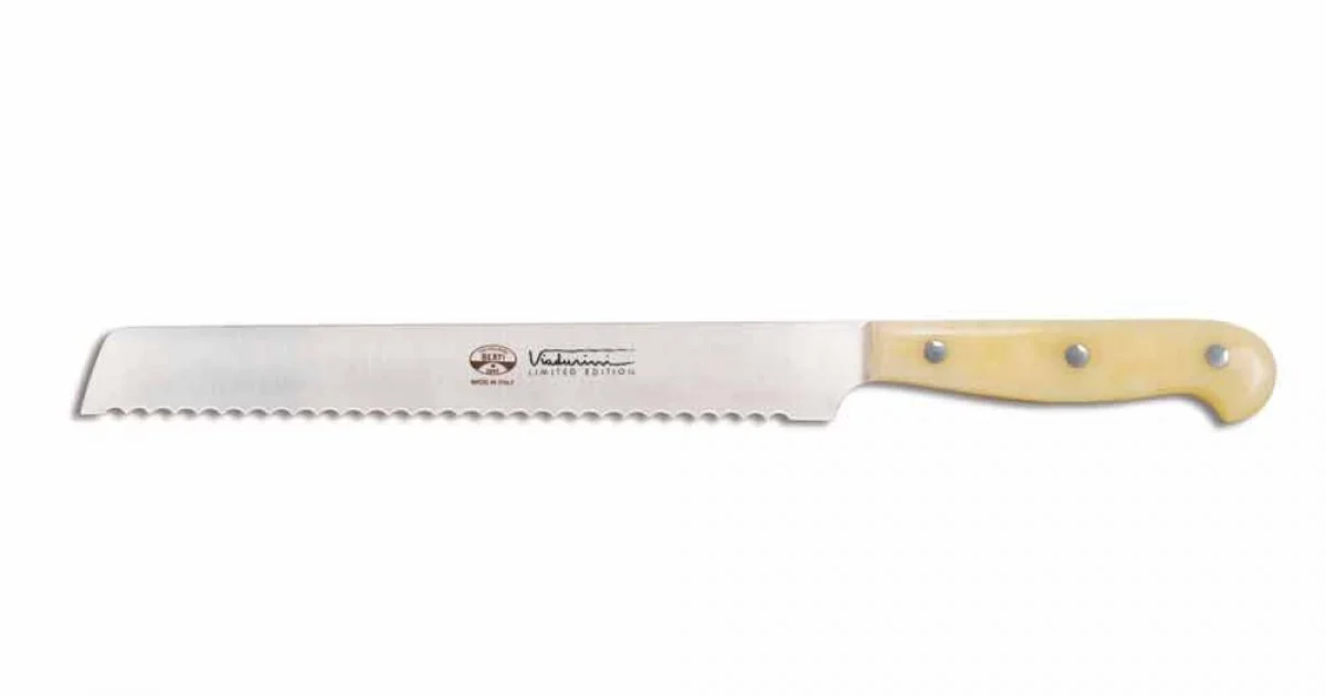 Coltello Pane e Dolci Lama Seghettata, Berti Esclusiva per Viadurini - Ardesio