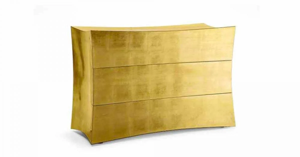 Comò a 3 cassetti in MDF design moderno, made in Italy, Isidoro