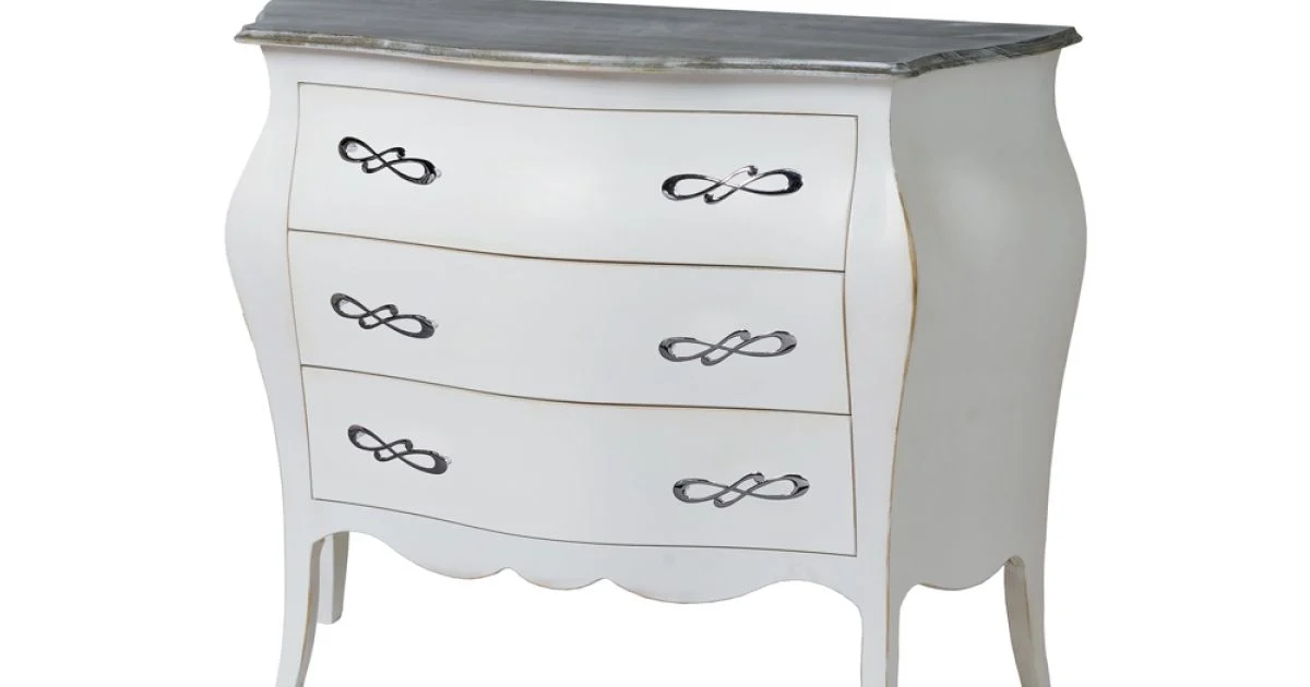Comò Bombato con 3 Cassetti in Diverse Finiture Made in Italy - Gamad