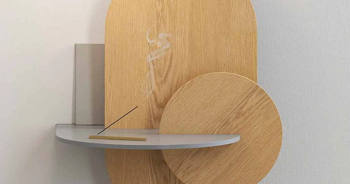 Comodino in Multistrato Composto da 3 Pannelli Modulari Design Moderno - Zita