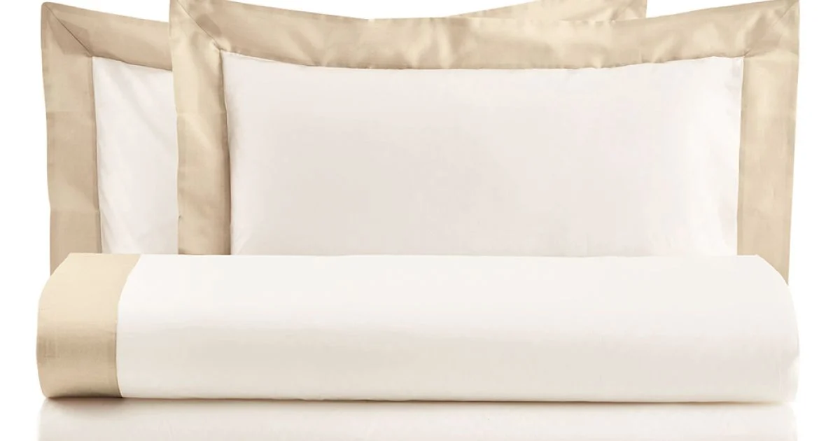 Completo Letto King Size in 100% Cotone e 10% Raso di Cotone - Dettaglio