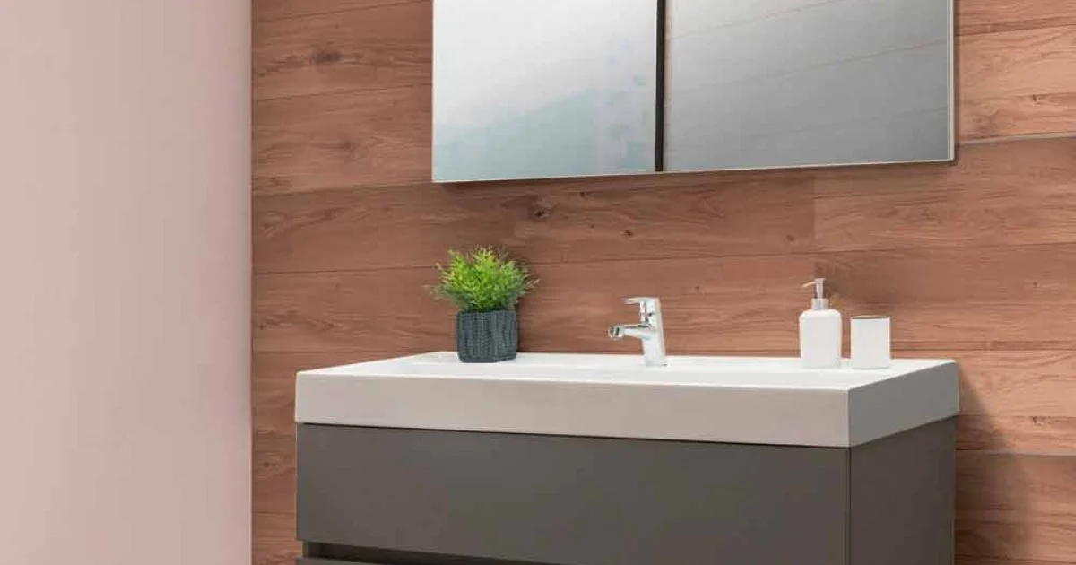 Mobile Bagno 120 cm, Specchio e Lavabo – Becky