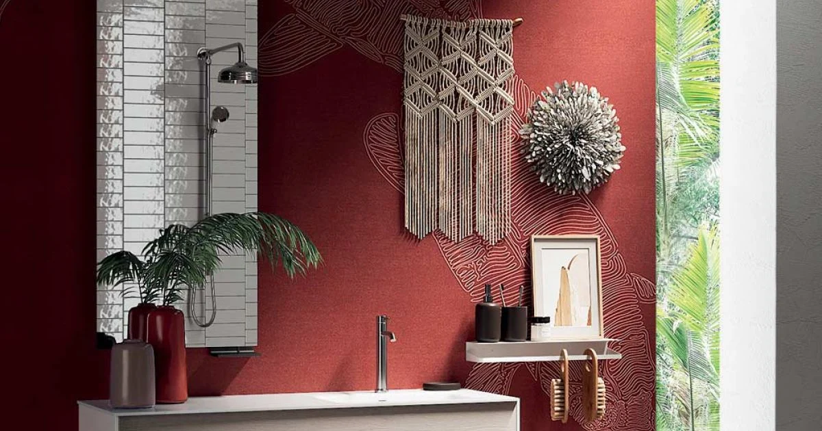 Composizione Bagno con Specchio Girevole 180°, Base e Lavabo Made in Italy - Kilos