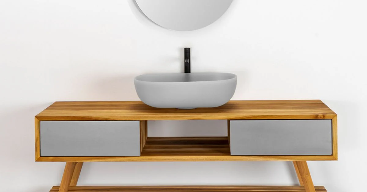 Composizione Bagno con Lavabo Completa di Accessori Smaltati - Georges
