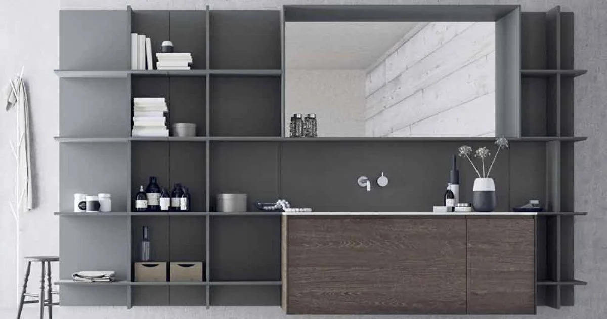 Composizione d’Arredo Bagno Sospesa e Moderna, Mobili di Design - Callisi12
