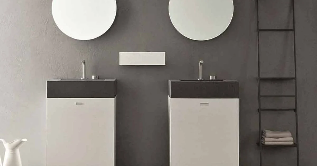 Composizione da Terra di Mobili Moderni per il Bagno di Design - Farart10